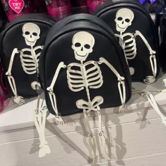 Bath & Body Works Halloween Skeleton Small Backpack - Picture 4 of 4